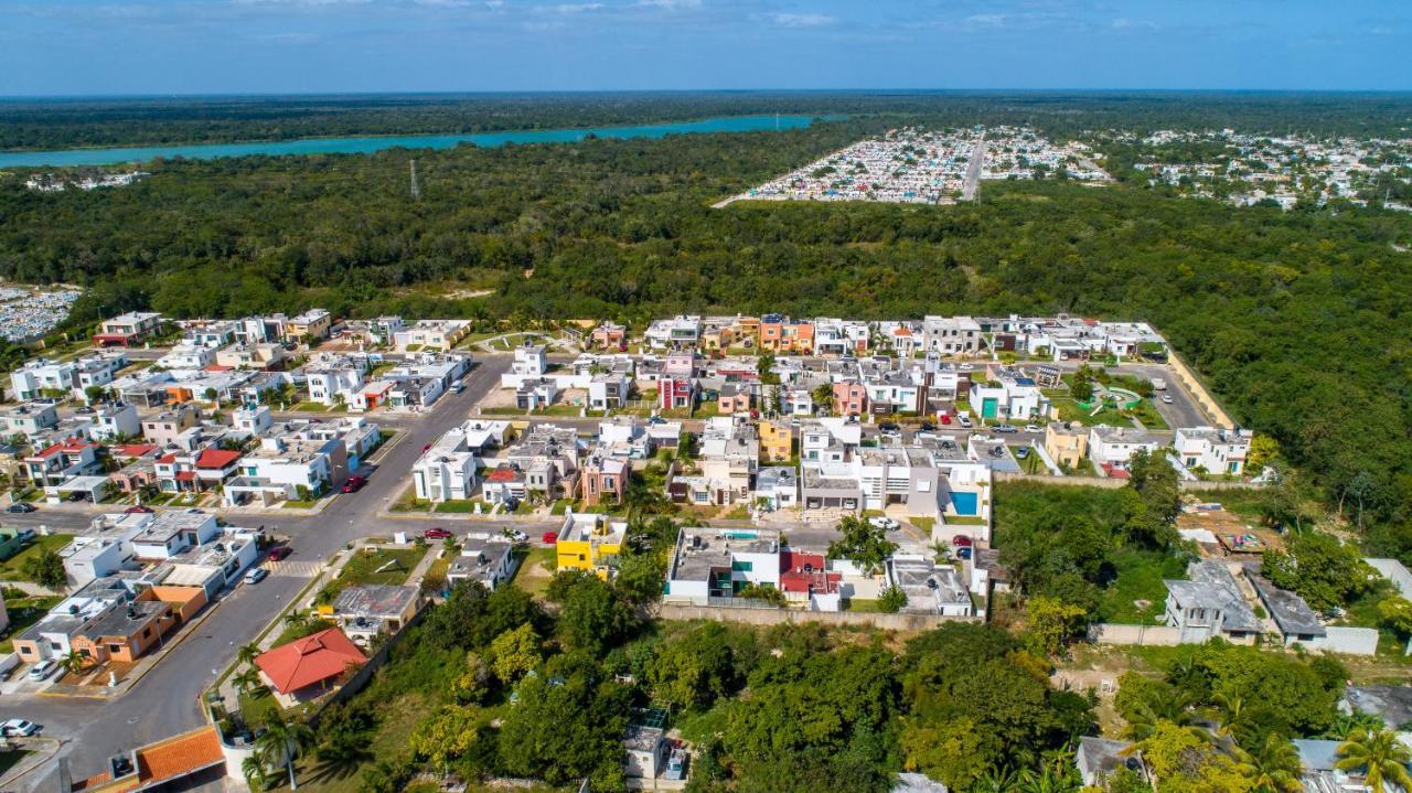فيلا Casa Moderna En Segura Residencial Hacienda تْشيتومال المظهر الخارجي الصورة